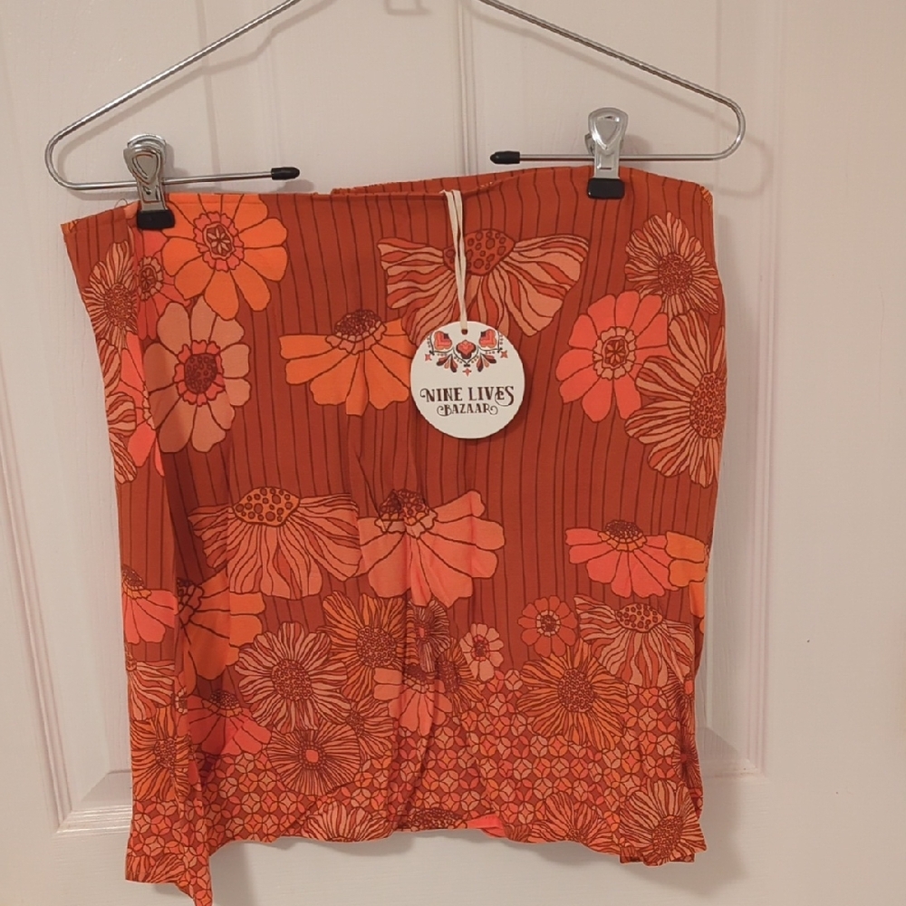 BNWT! NINE LIVES BAZAAR MOJO MINI SKIRT IN BROWN SUGAR SIZE 14 (AUS) US SIZE 10